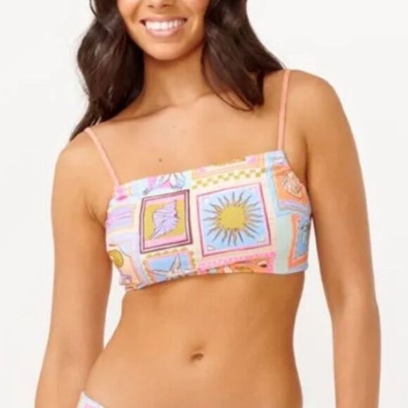 Rip Curl Beach Party D-DD Crop Swim Size Small - Picture 1 of 9